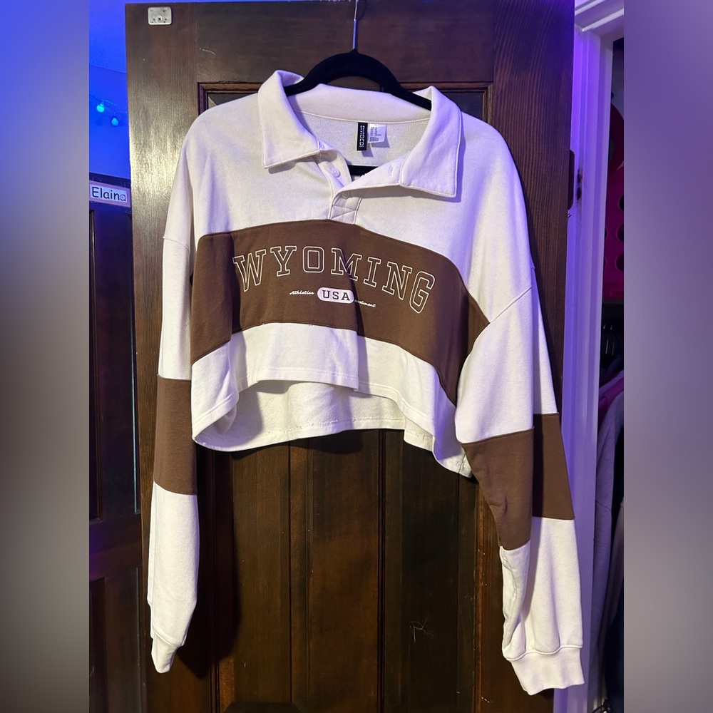 H&M , NEVER WORN, Women’s XL , Oversized , Off white and Brown